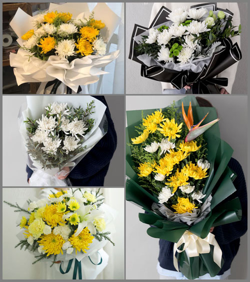 广东汕头市潮南区红场镇峰厝村白事花束代送